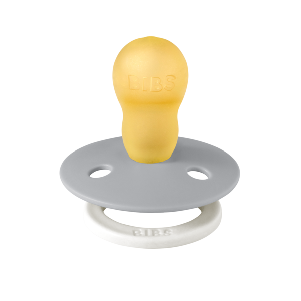 BIBS - Suzeta fosforescenta Colour Glow Latex, tetina rotunda, 18 luni +-Cloud, [2],bestfam.ro