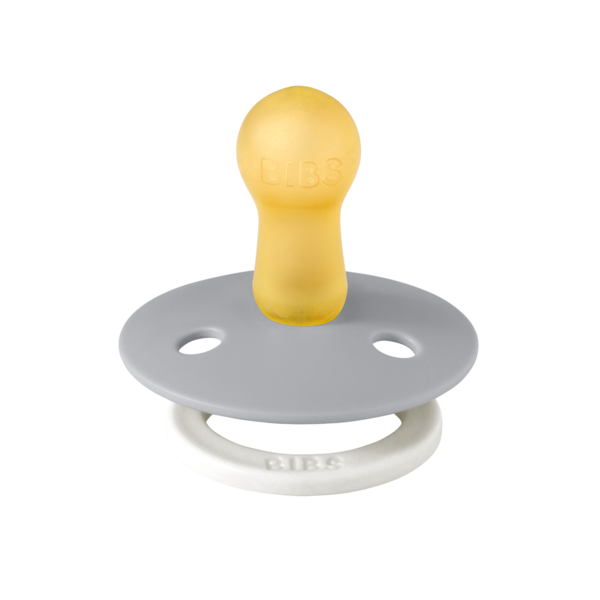 BIBS - Suzeta fosforescenta Colour Glow Latex, tetina rotunda, 6 luni +-Cloud, [2],bestfam.ro