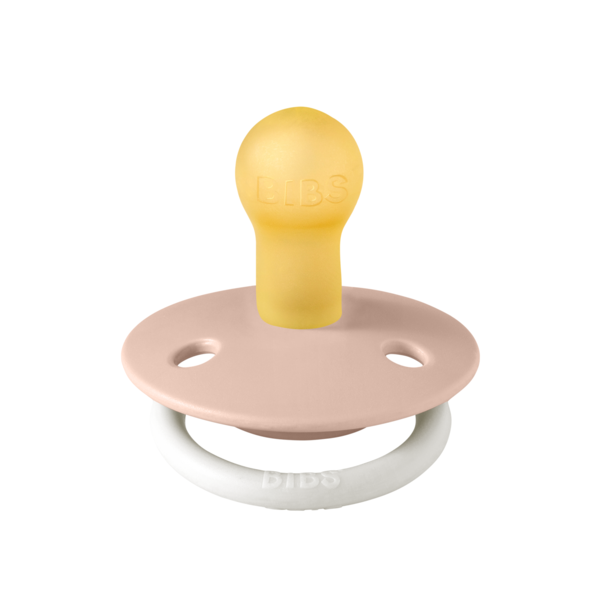 BIBS - Suzeta fosforescenta De Lux Glow Latex, tetina rotunda, 0 luni +, [2],bestfam.ro