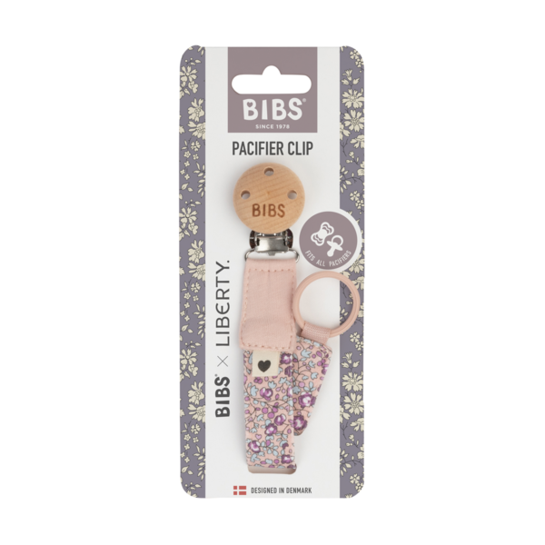 BIBS x LIBERTY - Lantisor clip pentru suzeta, Eloise Blush, [2],bestfam.ro