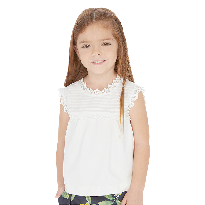 Bluza alba fara maneci Mayoral  6 ani, [3],bestfam.ro