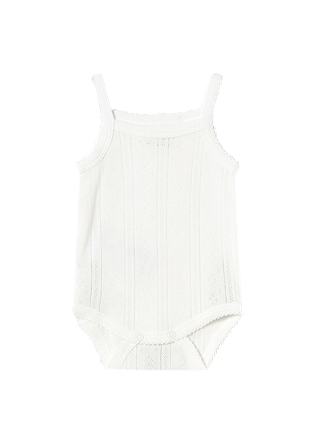 Body cu bretele - alb - Mayoral 2-4 luni