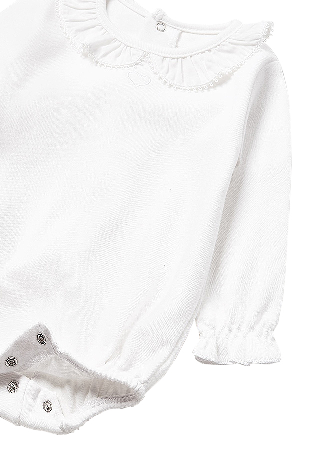 Body cu guler ECOFRIENDS - Alb - Mayoral  4-6 luni, [4],bestfam.ro