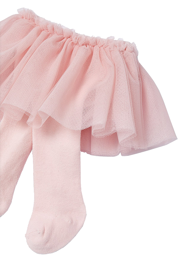 Body cu maneca lunga + fustita tul si ciorapi + bentita - Roz - Mayoral  4-6 luni, [4],bestfam.ro