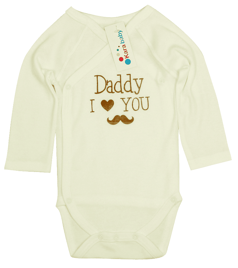 Body maneca lunga - Daddy, I love you - Kara Baby 1-3 luni (56-62 cm)