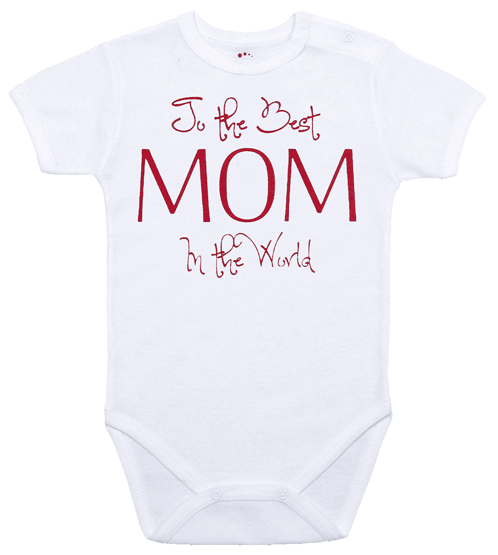 Body maneca scurta - The best mom in the world - Kara Baby 9-12 luni (74-80cm)