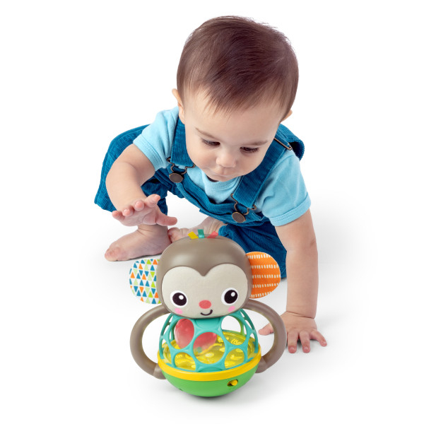 Bright Starts - Jucarie multi-senzoriala, "Grab & Giggle Monkey", [6],bestfam.ro