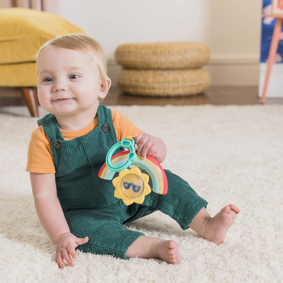 Bright Starts - Zornaitoare cu sunete si lumini Sun Shaker Shake & Glow, [3],bestfam.ro