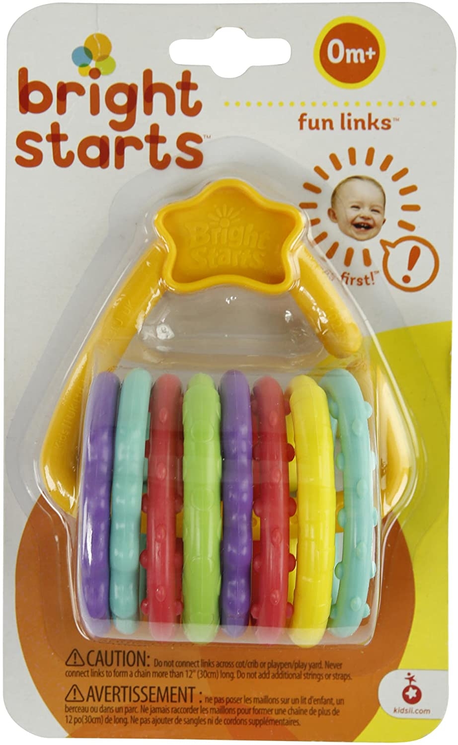 Bright Starts - Jucarie de dentitie inele multicolore, [2],bestfam.ro