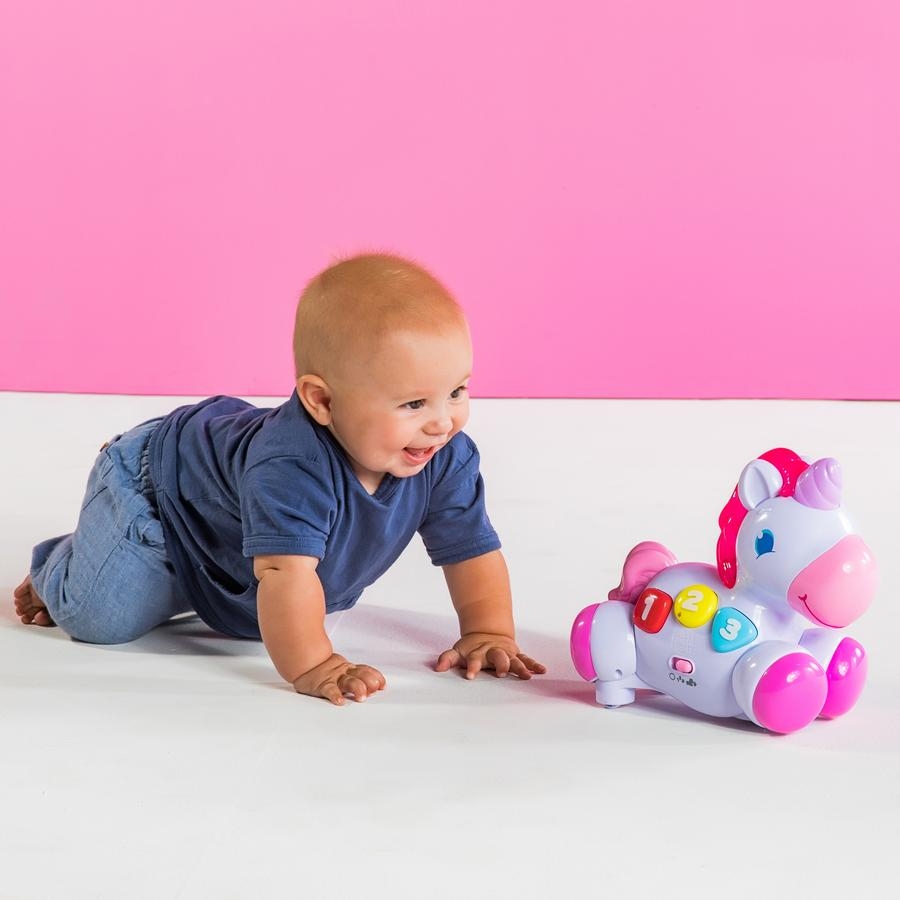 Bright Starts - Jucarie Unicornul magic Rock & Glow, [2],bestfam.ro
