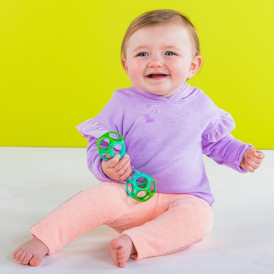 Bright Starts - Jucarie zornaitoare Oball cu bilute colorate, [2],bestfam.ro