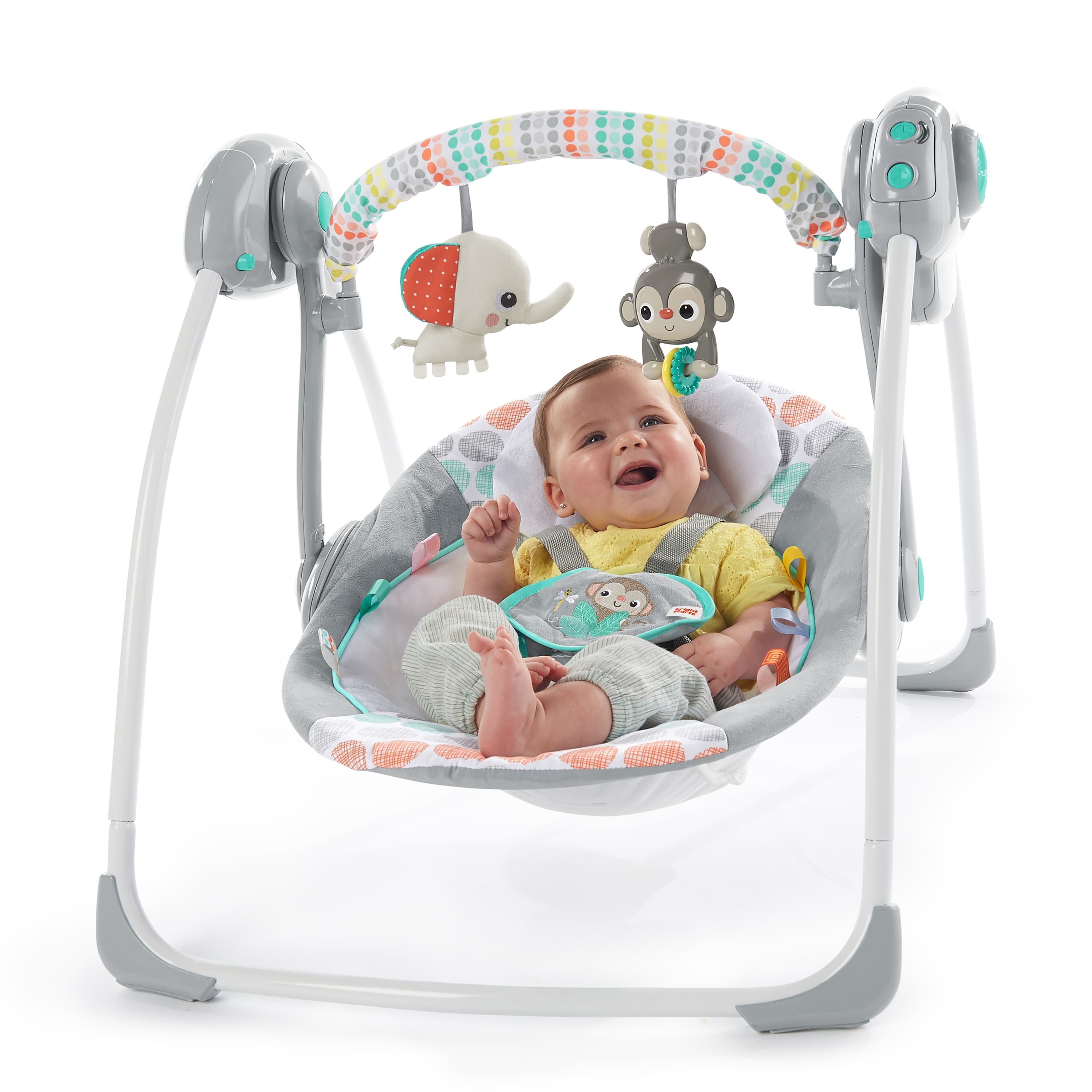 Leagan portabil - Whimsical Wild™ - Bright Starts, [6],bestfam.ro