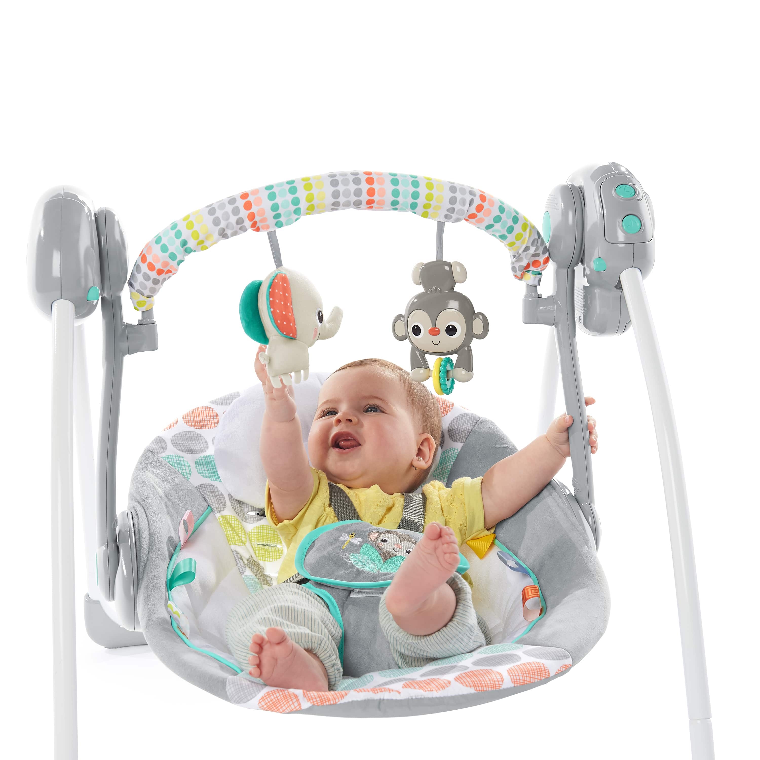 Leagan portabil - Whimsical Wild™ - Bright Starts, [5],bestfam.ro