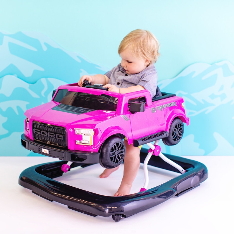 Bright Starts - Premergator si antepremergator 3 in 1, Ford F-150 Raptor - Electric Magenta, [2],bestfam.ro
