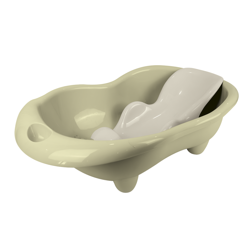 Cadita cu suport anatomic Hippo - Verde Eco