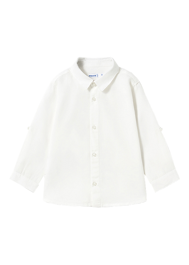 Camasa maneca lunga - alb - Mayoral 4 ani