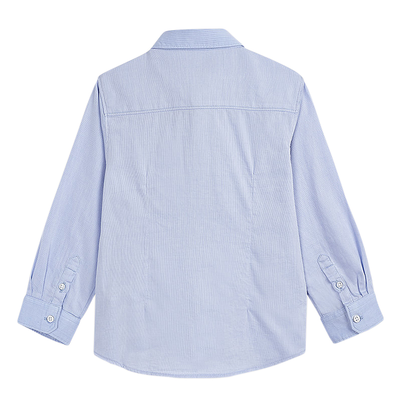 Camasa maneca lunga + papion - bleu - Mayoral, [2],bestfam.ro