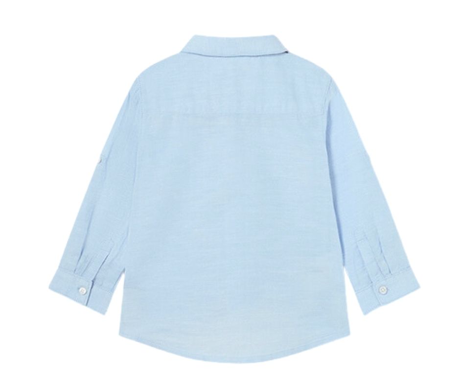 Camasa maneca lunga - in basic - Bleu  - Mayoral  2 ani, [3],bestfam.ro