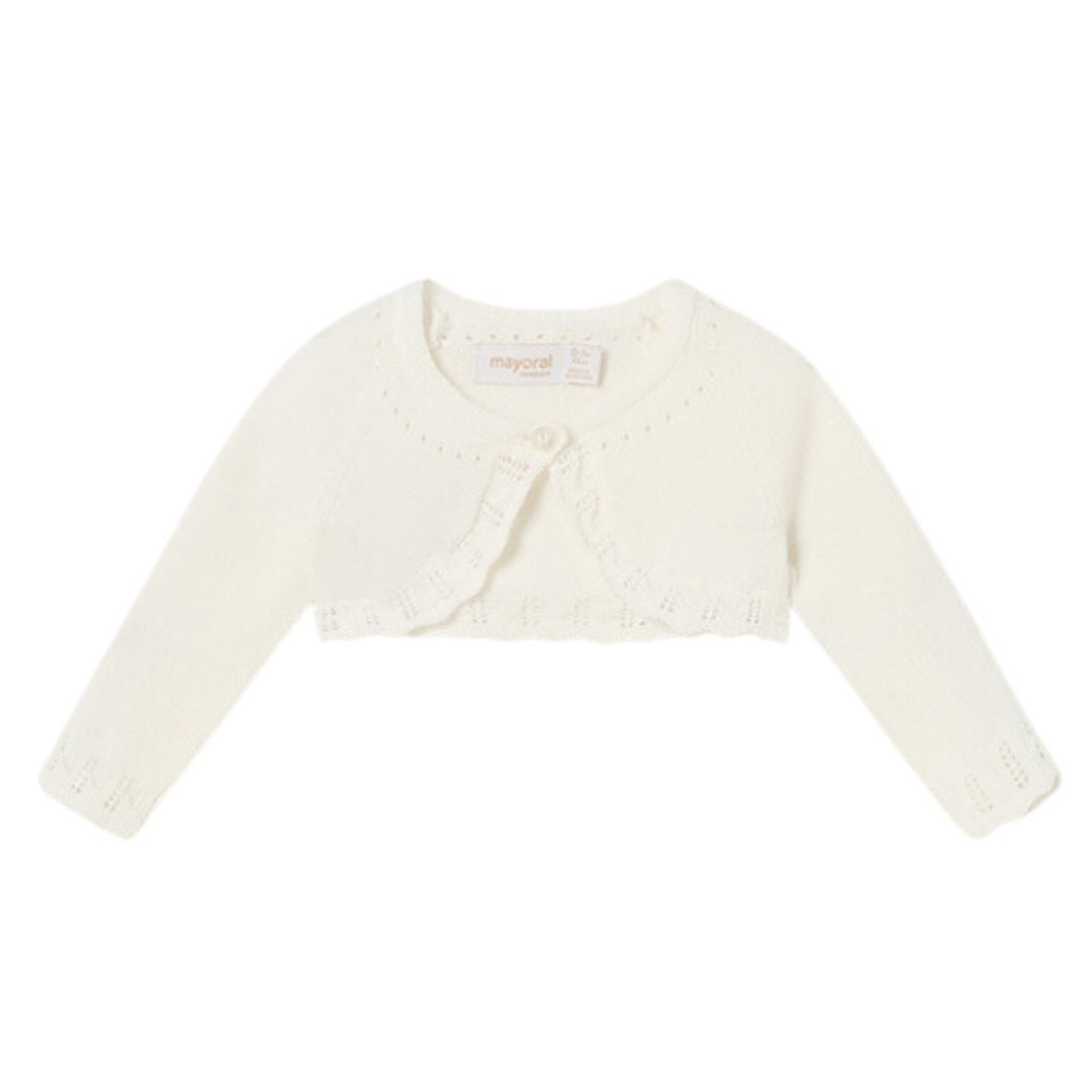 Cardigan Bej cu bumbac sustenabil Mayoral , [4],bestfam.ro