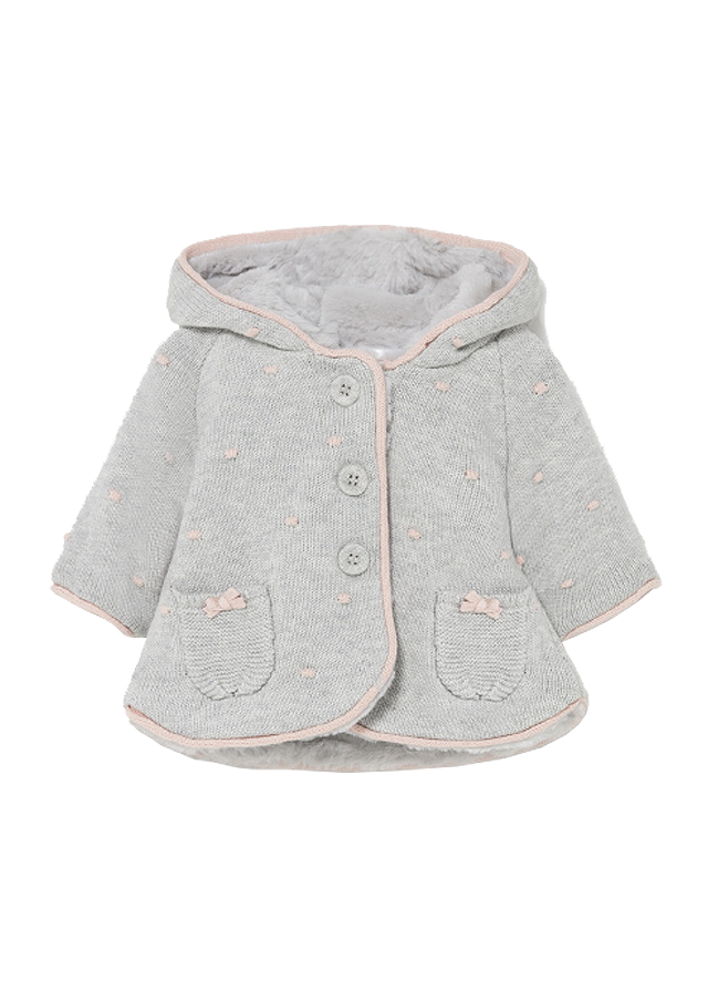 Cardigan tricot cu buzunare - Gri - Mayoral  