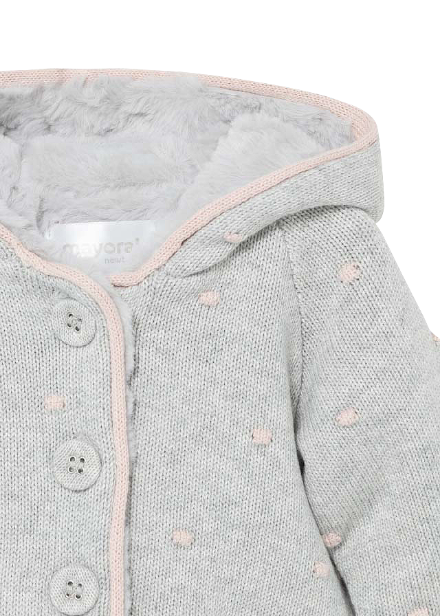 Cardigan tricot cu buzunare - Gri - Mayoral  6-9 luni, [3],bestfam.ro