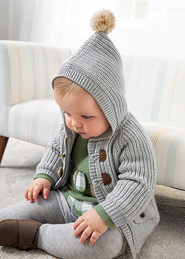 Cardigan tricot - Gri - Mayoral , [4],bestfam.ro