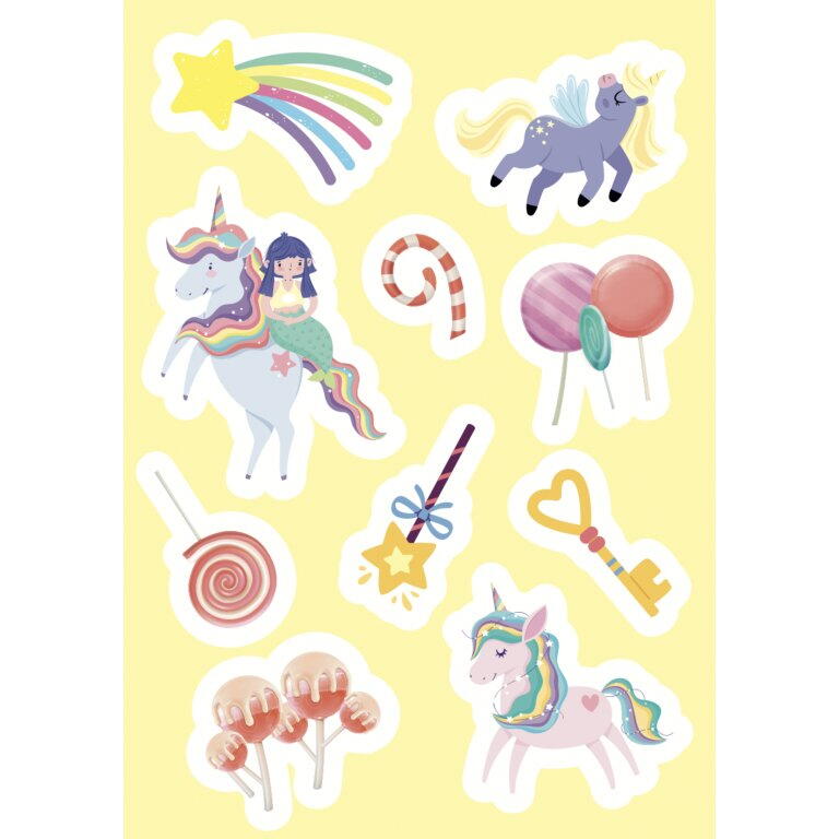Carte de activitati cu abtibilduri - Unicorni magici, [6],bestfam.ro
