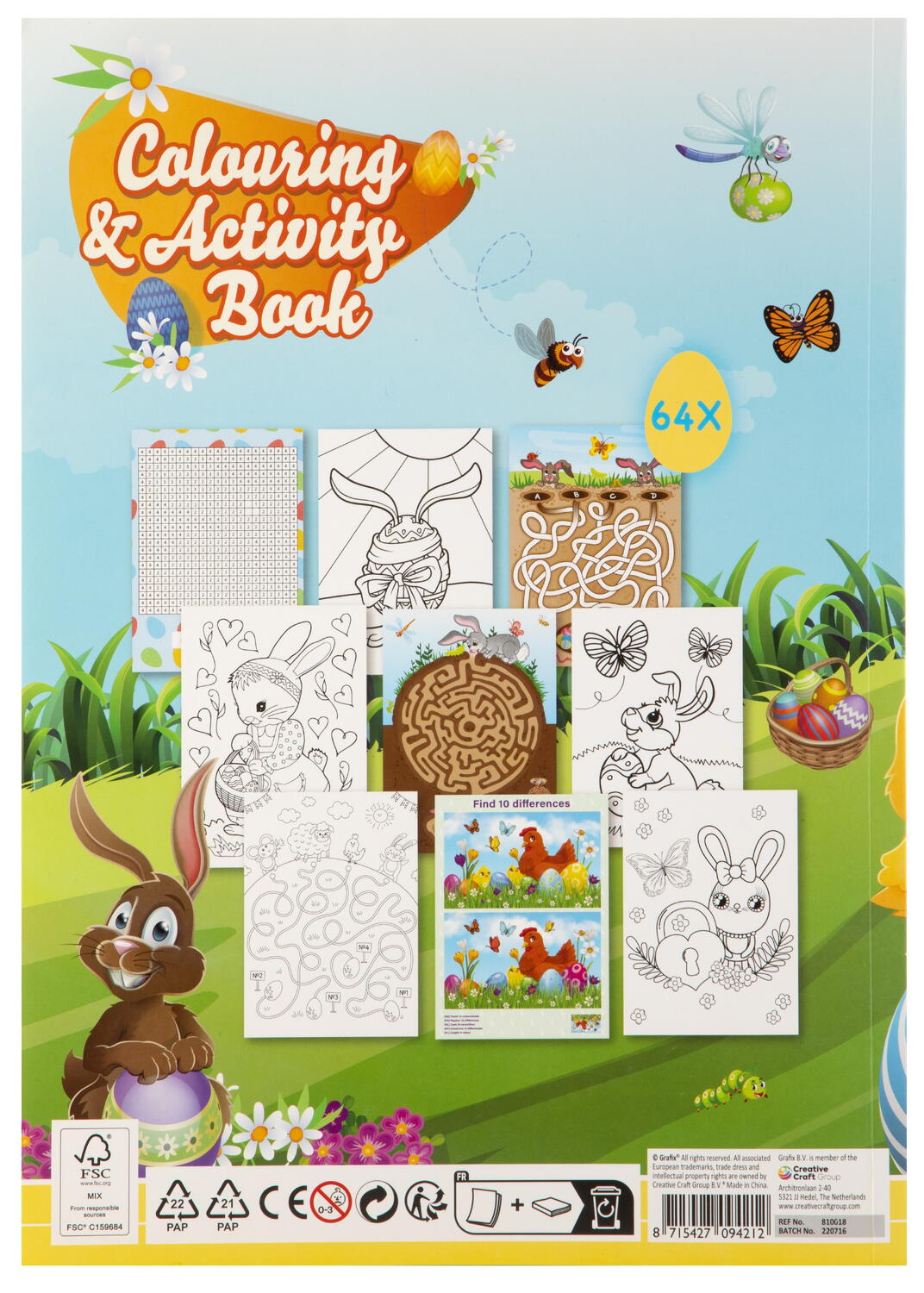 Carte de colorat si activitati distractive - Paste Fericit, [2],bestfam.ro