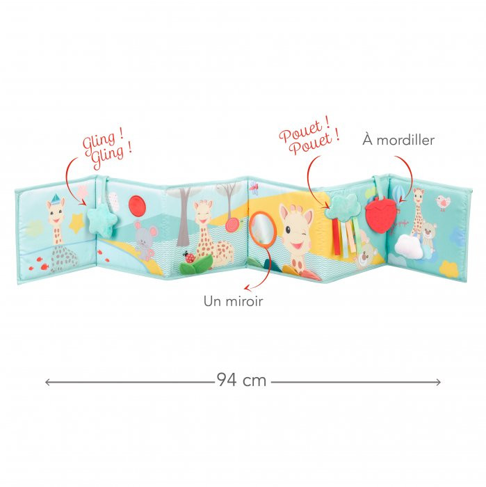 Carte senzoriala pliabila - Girafa Sophie - Sophie la Girafe, [2],bestfam.ro