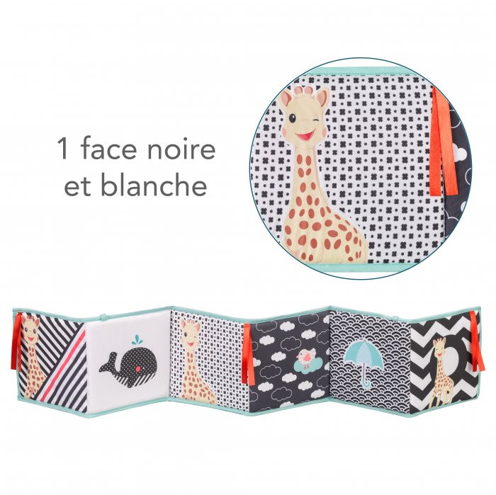 Carte senzoriala pliabila - Girafa Sophie - Sophie la Girafe, [4],bestfam.ro