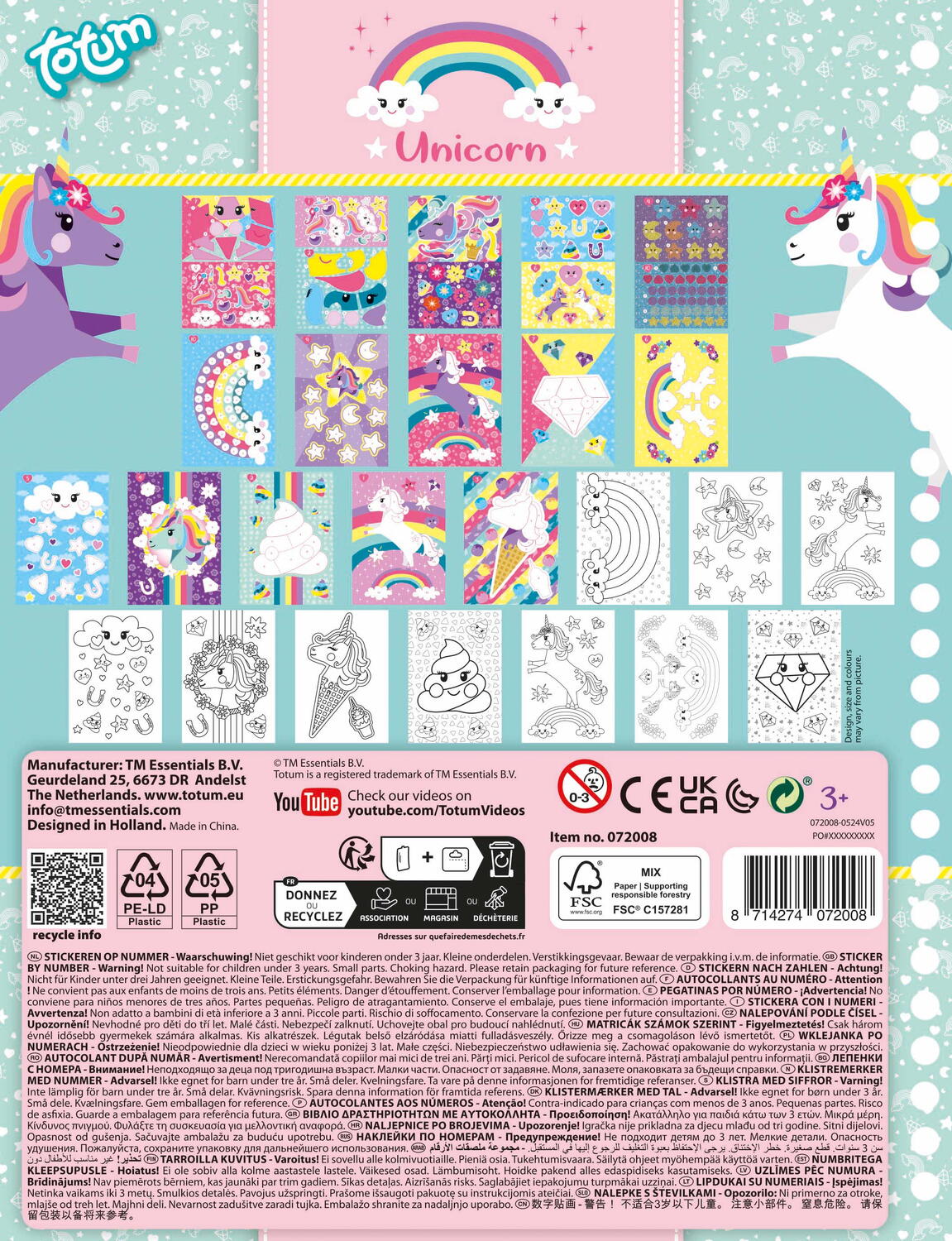 Carticica cu activitati si abtibilduri - Unicorn, [7],bestfam.ro