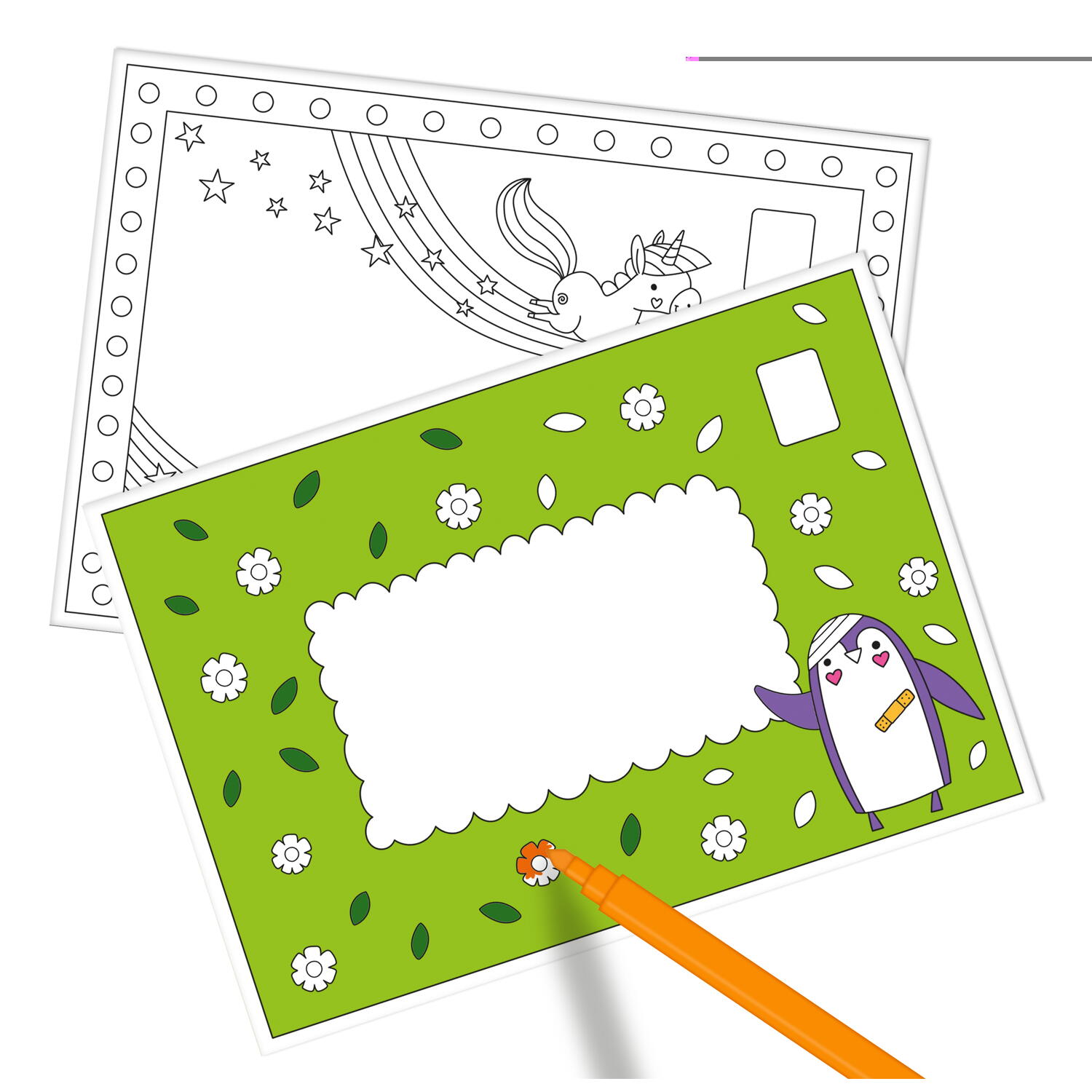 Carticica de colorat cu felicitari, [4],bestfam.ro