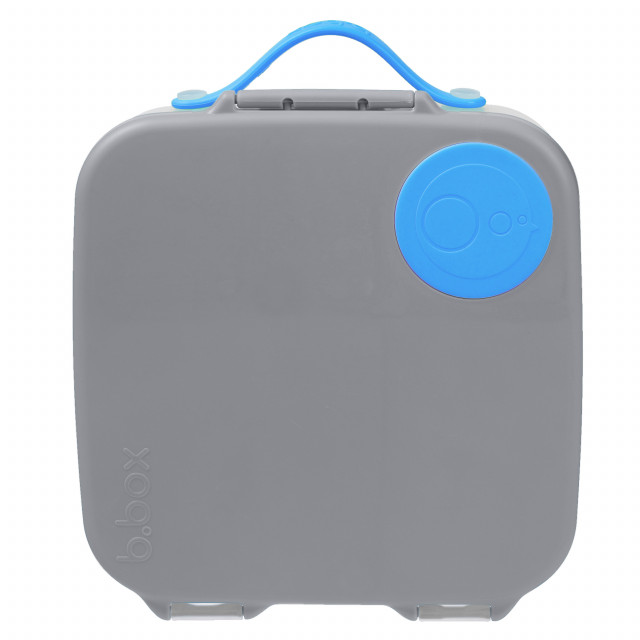 Caserola compartimentata Lunchbox - gri/albastru - b.box