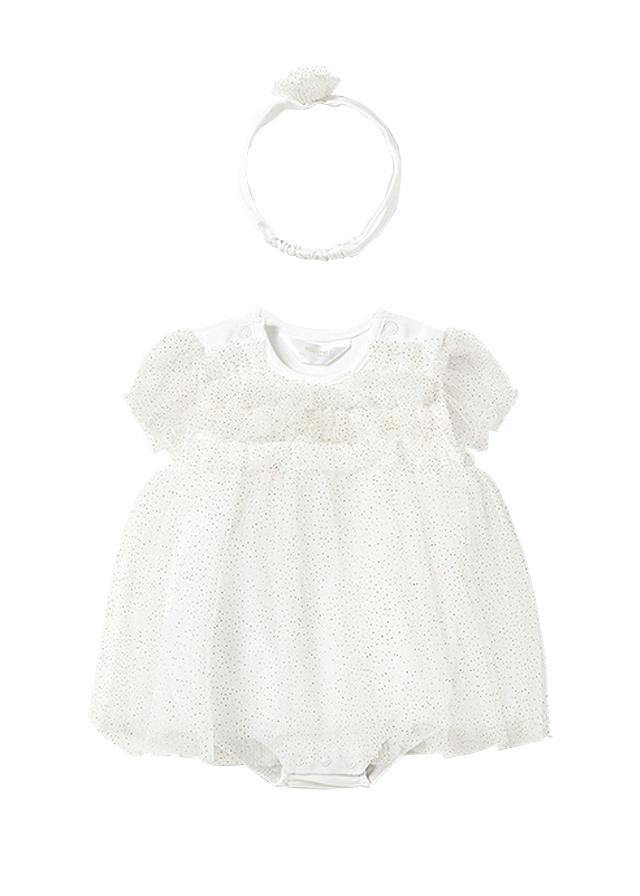 Costumas (rochita) cu tul + diadema - Mayoral  4-6 luni