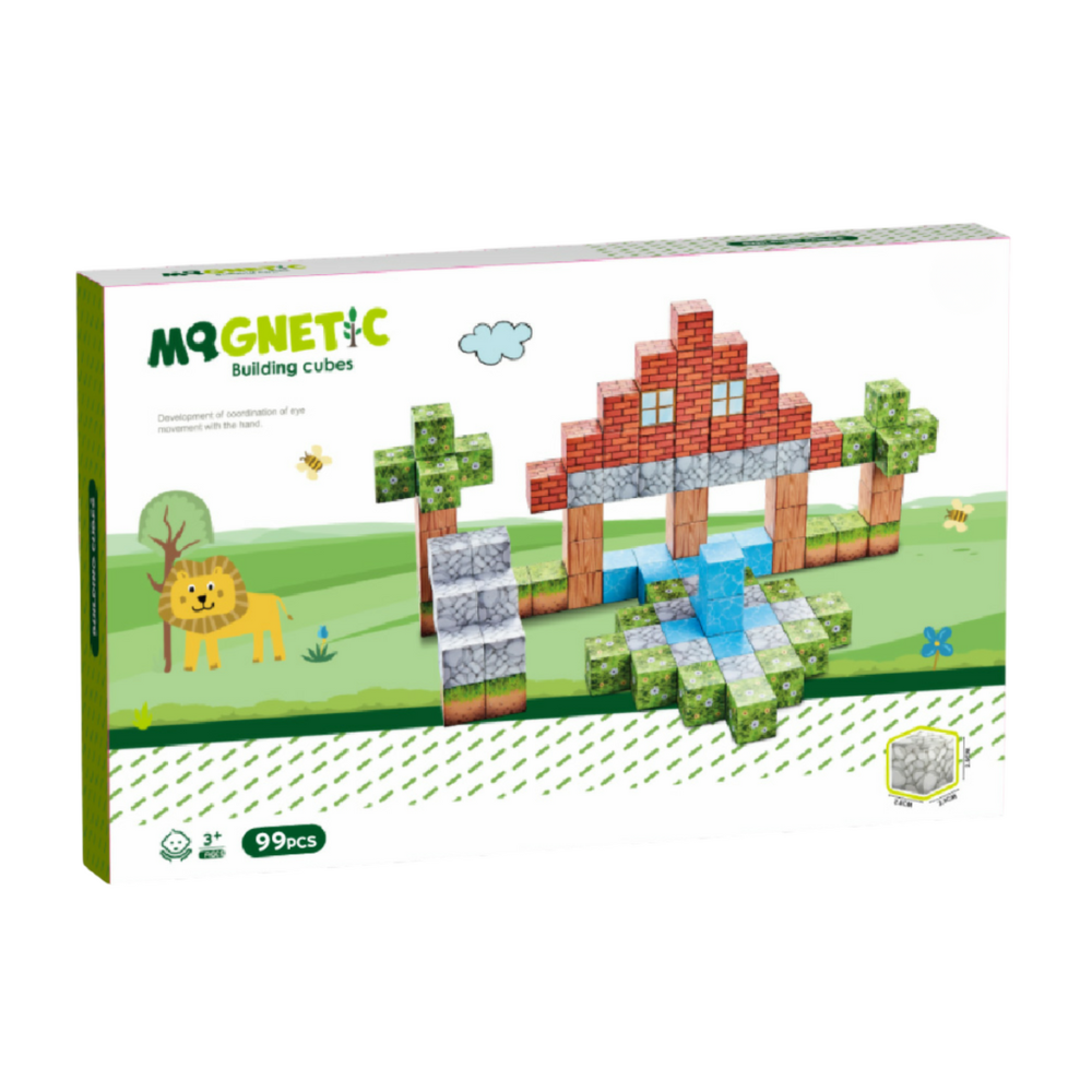 Cuburi magnetice - In natura 99 piese (2 cm)