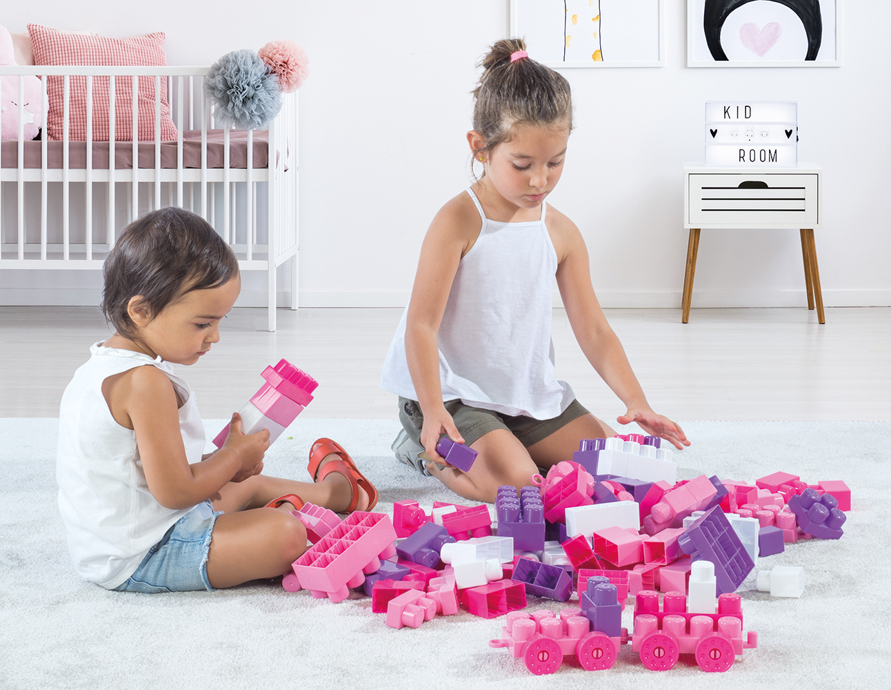 Cuburi mari de construit  in cutie - Unicorn (100 piese), [3],bestfam.ro