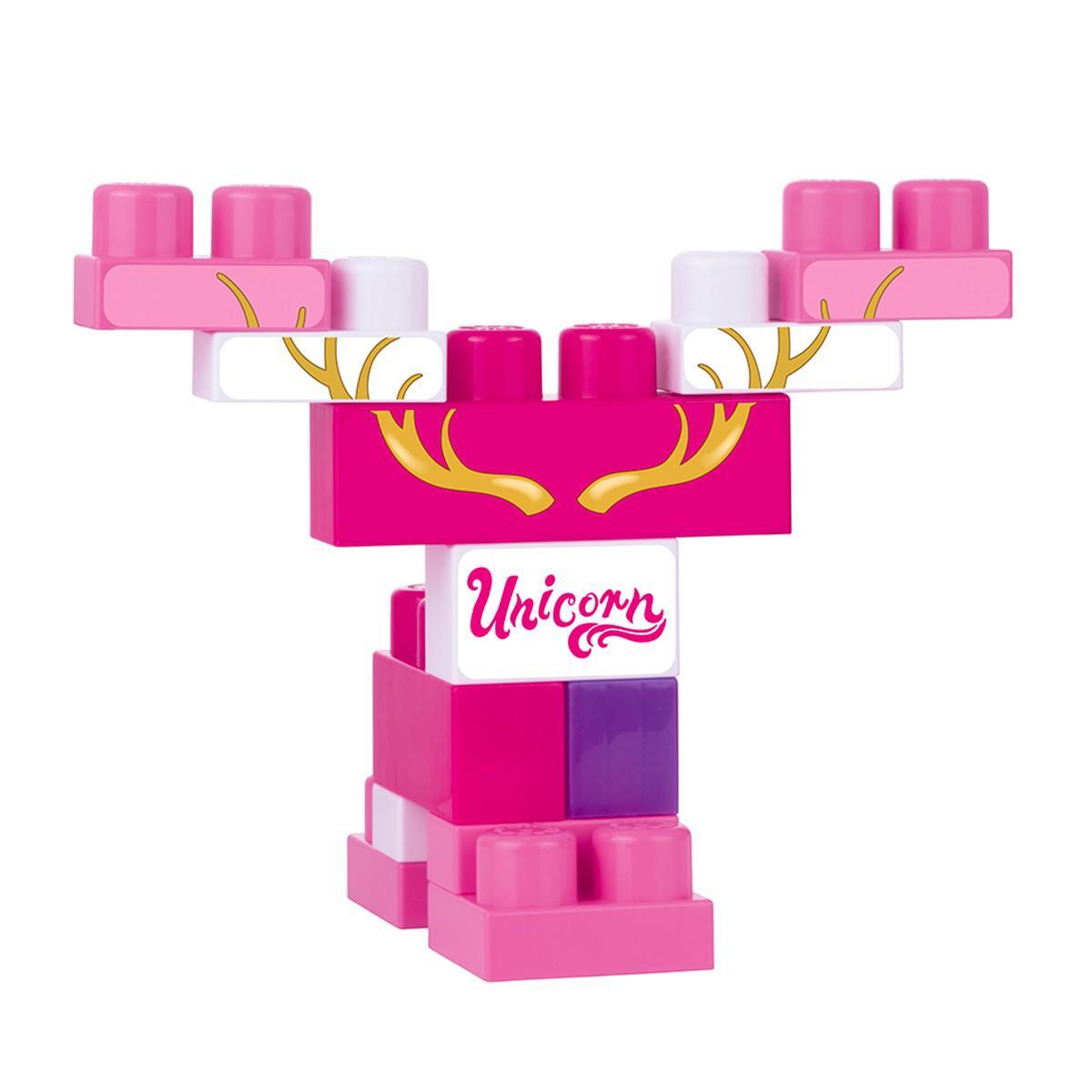 Cuburi de construit unicorn, 70 piese - Dolu, [2],bestfam.ro
