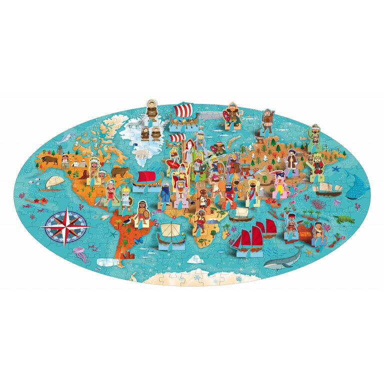 Cunoaste si exploreaza - Puzzle Civilizatii antice (200 piese), [4],bestfam.ro