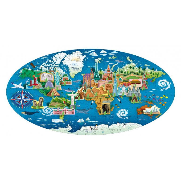 Cunoaste si exploreaza - Puzzle Monumentele lumii (200 piese), [2],bestfam.ro