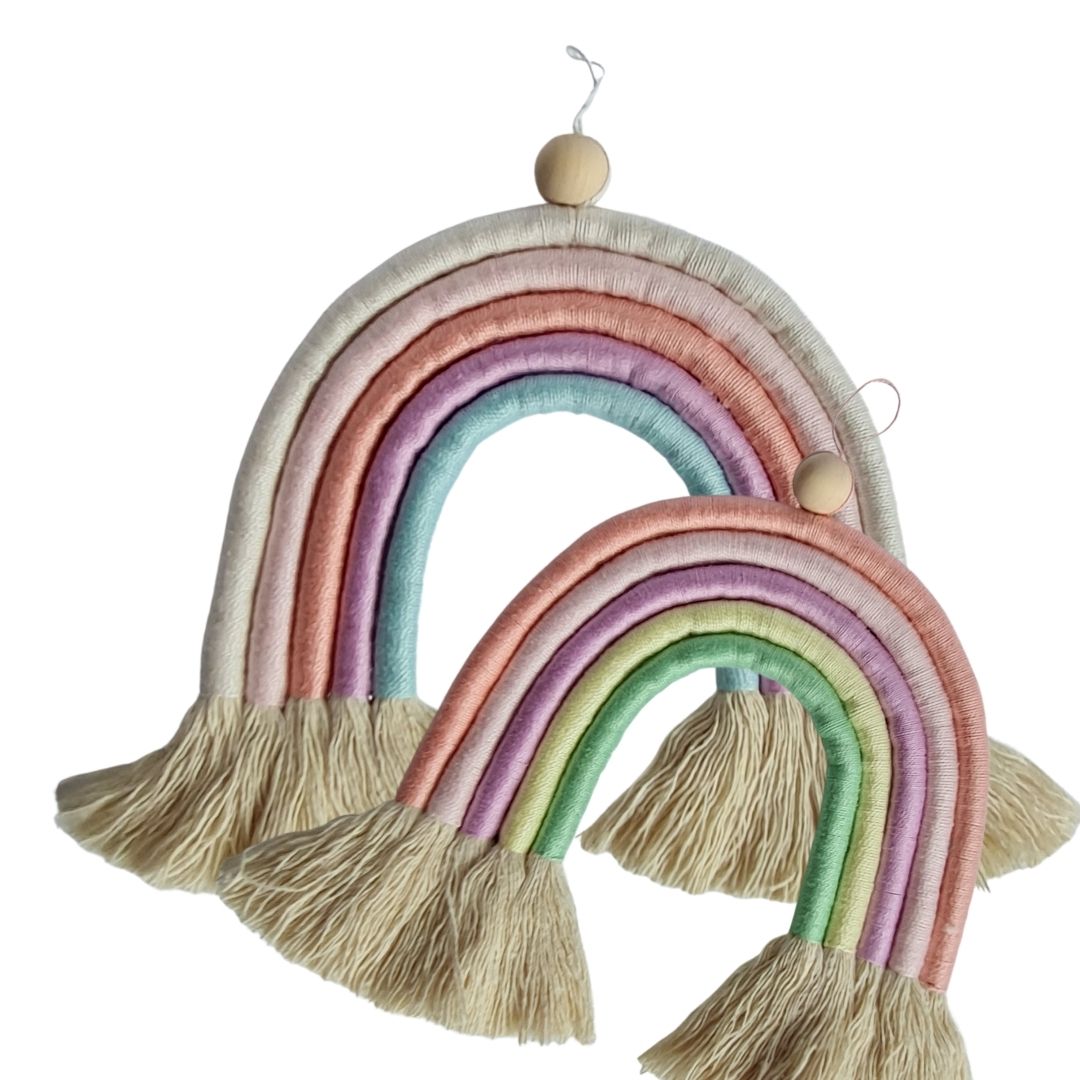 Decoratiune  Curcubeu pastel Roz-Bleu, [2],bestfam.ro