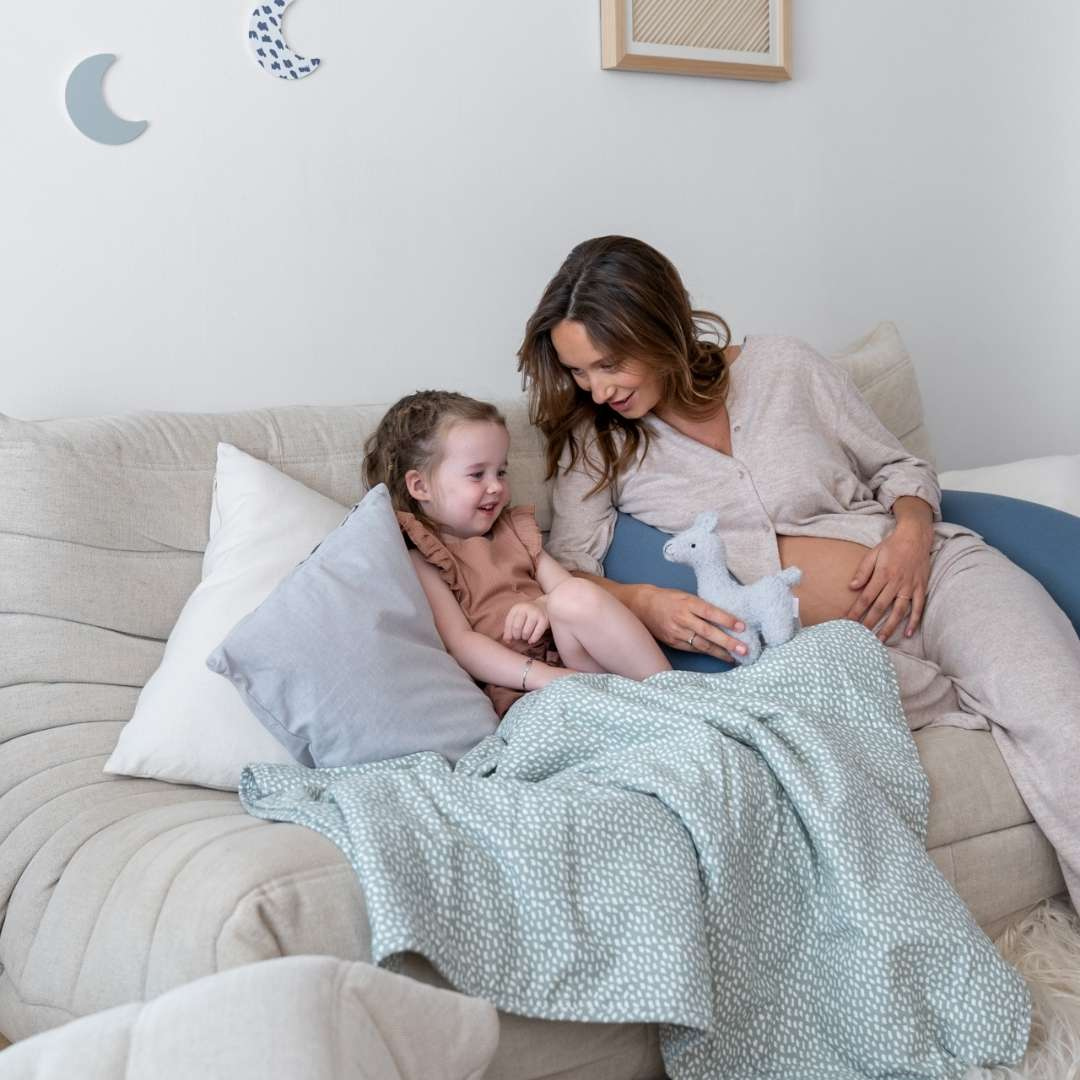 Doomoo - Paturica ultradelicata bumbac organic, Cloudy Kaki, [2],bestfam.ro