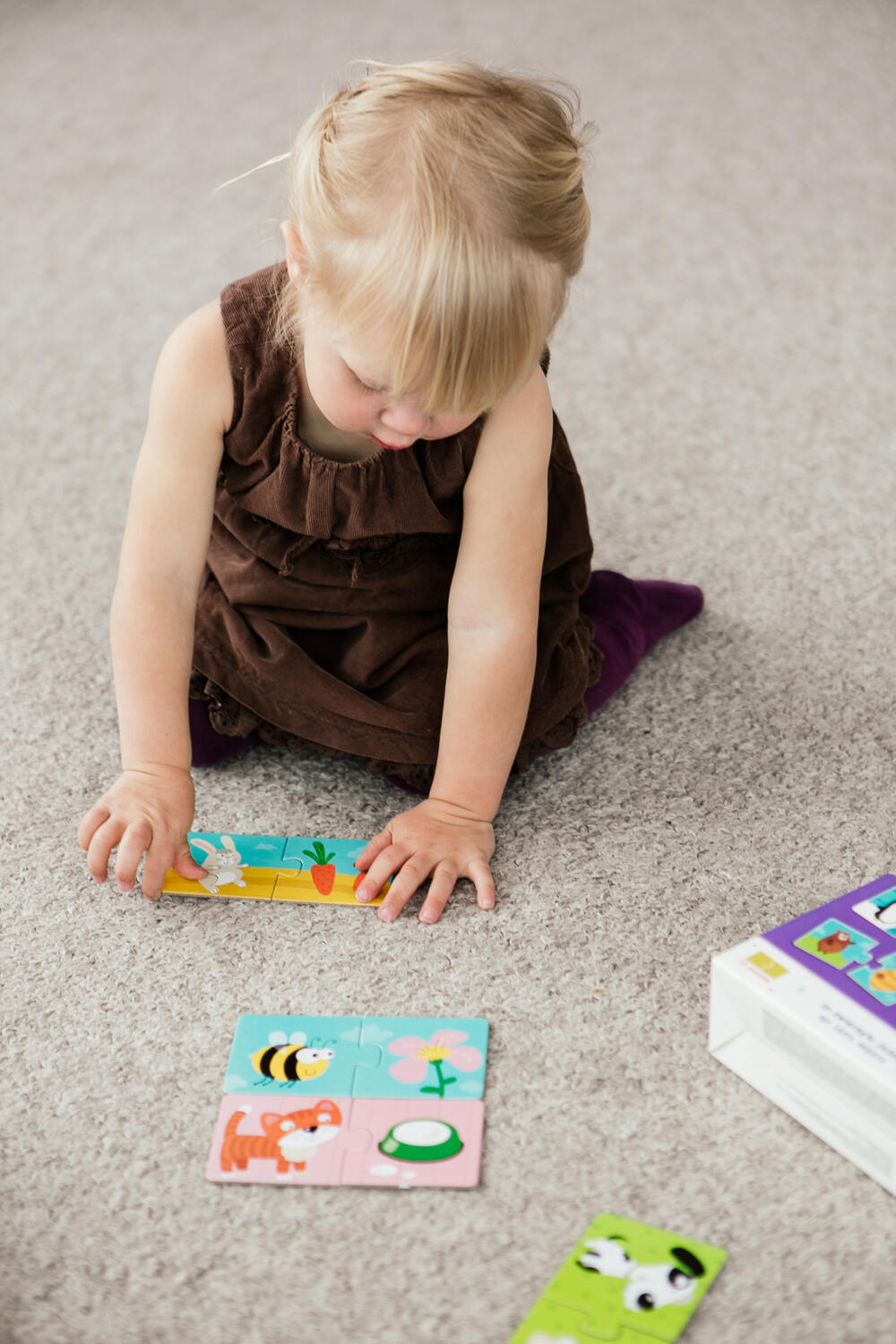 Duo Puzzle - Hrana animalelor (2 piese), [3],bestfam.ro