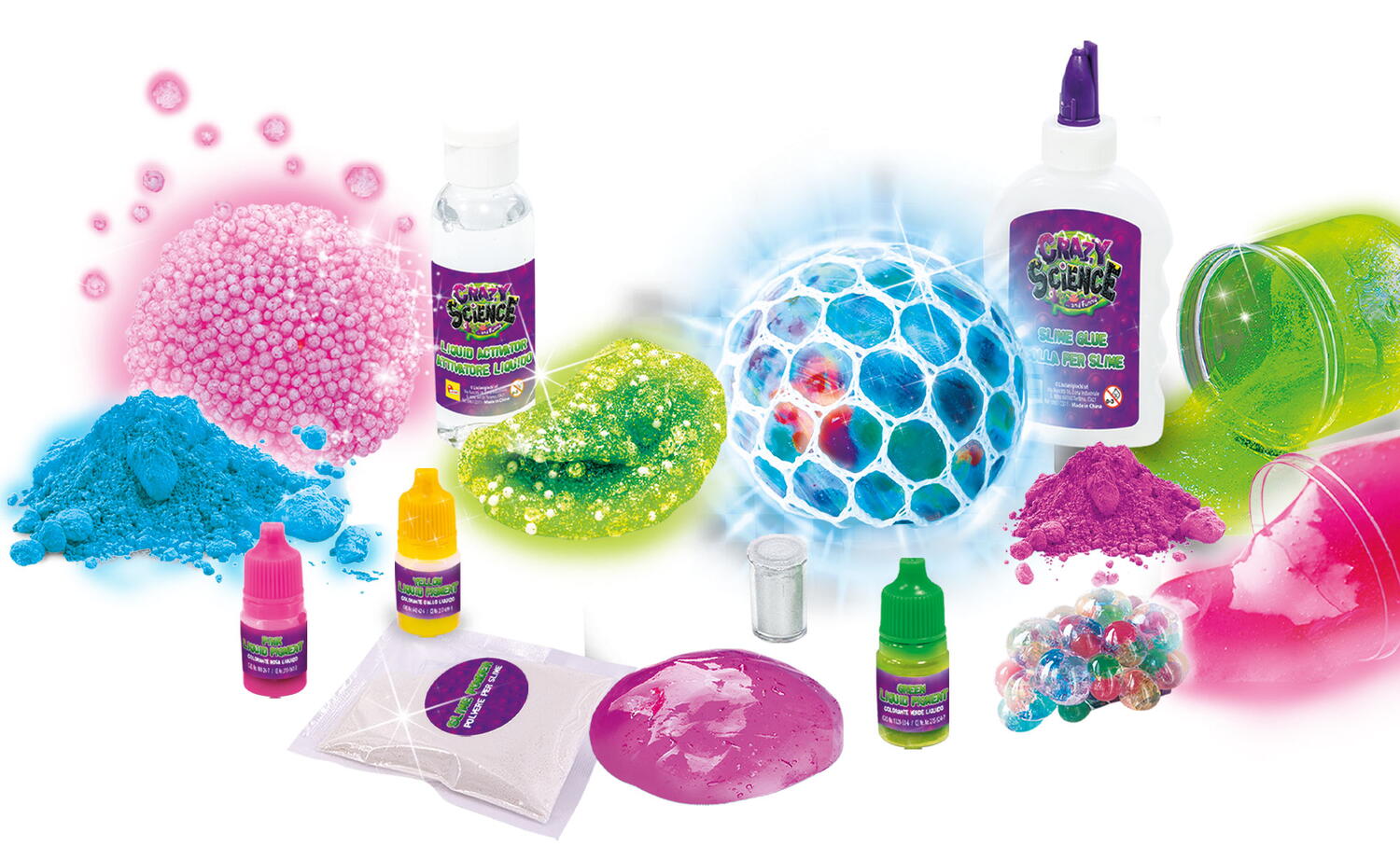 Experimente geniale - Laboratorul de slime	fluorescent, [4],bestfam.ro