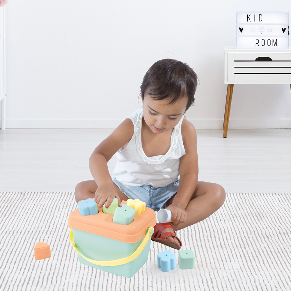 Galetusa cu sortator - Pastel (5 piese), [2],bestfam.ro