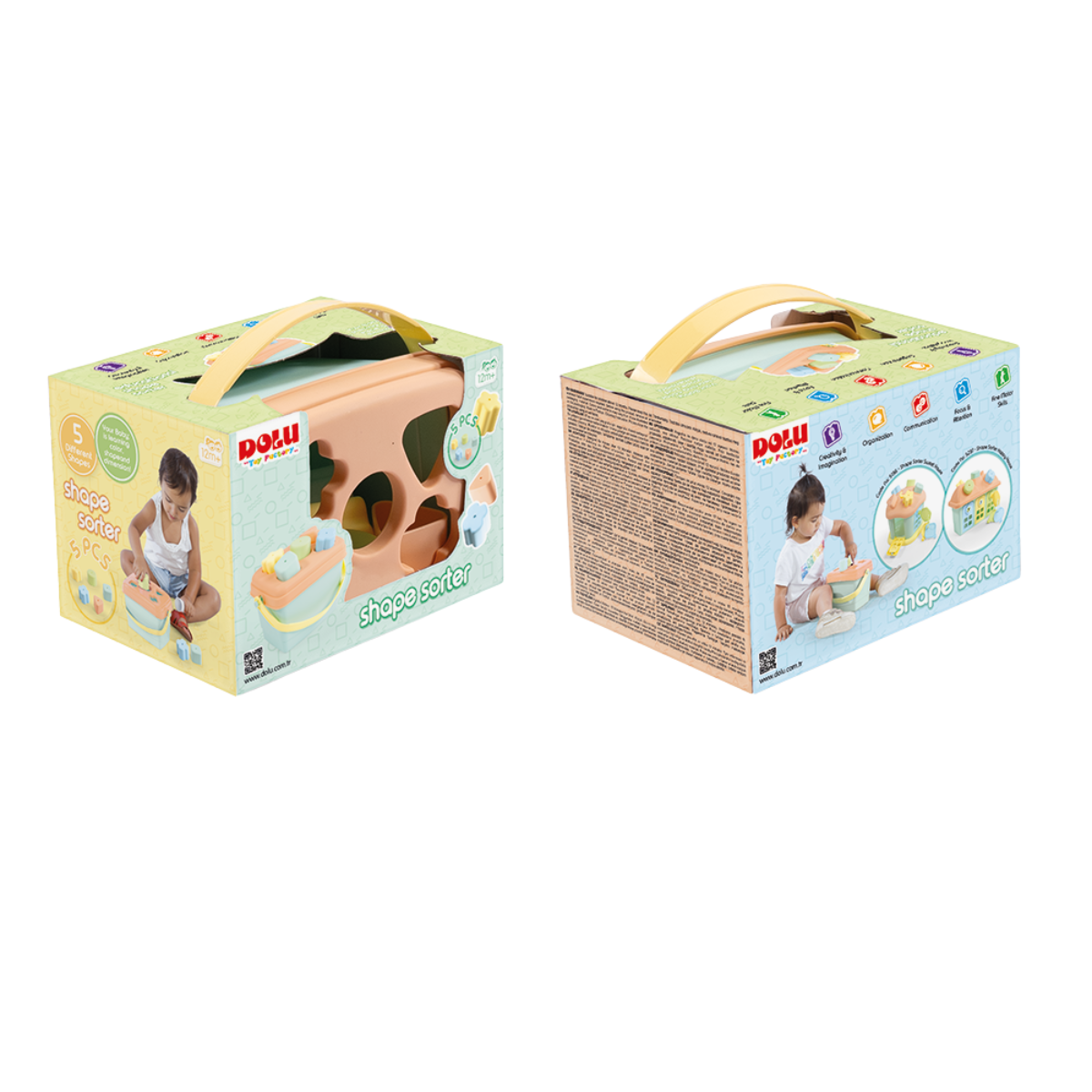 Galetusa cu sortator - Pastel (5 piese), [3],bestfam.ro