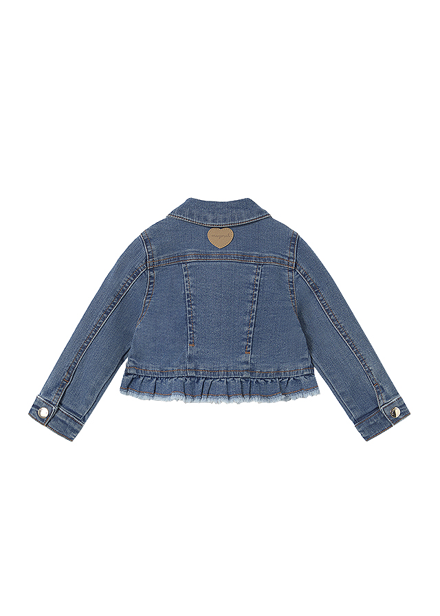 Geaca blugi - albastru - volane - Mayoral  4 ani, [3],bestfam.ro