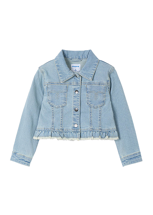 Geaca blugi - bleu - volane - Mayoral  7 ani, [2],bestfam.ro