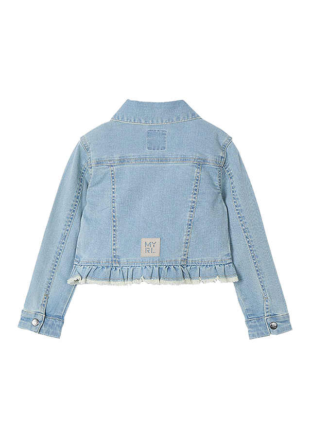 Geaca blugi - bleu - volane - Mayoral  7 ani, [3],bestfam.ro