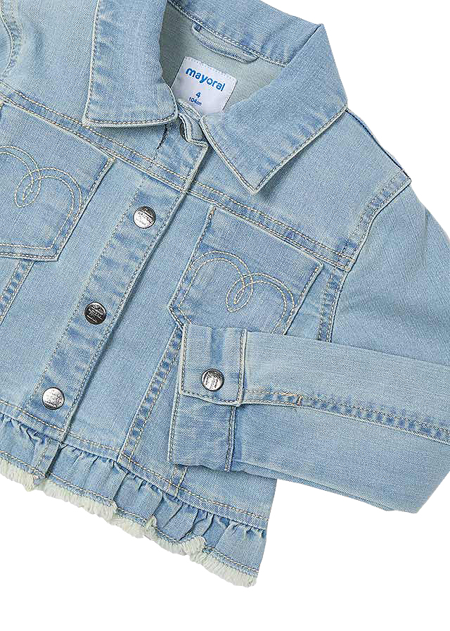 Geaca blugi - bleu - volane - Mayoral  7 ani, [4],bestfam.ro