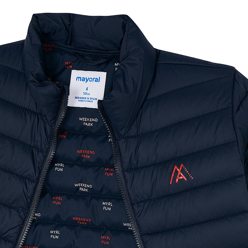 Geaca fas matlasata + sac - Bleumarin - Mayoral 4 ani, [3],bestfam.ro